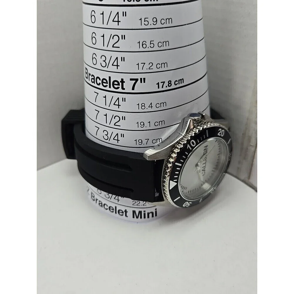 Zazzle Ewatchfactory Diver Quartz Watch New Battery 10 ATM Rubber Band Call Sign